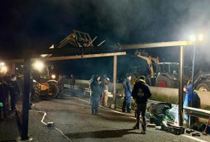 Segon dia de mobilitzacions dels pagesos de Girona contra el Mercosur i les retallades de la PAC