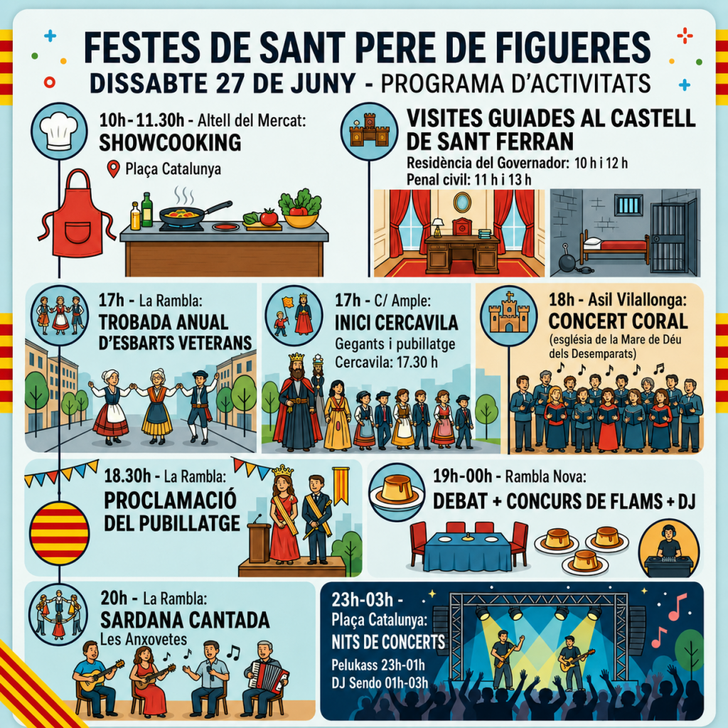 Figueres s’omple de festa per Sant Pere