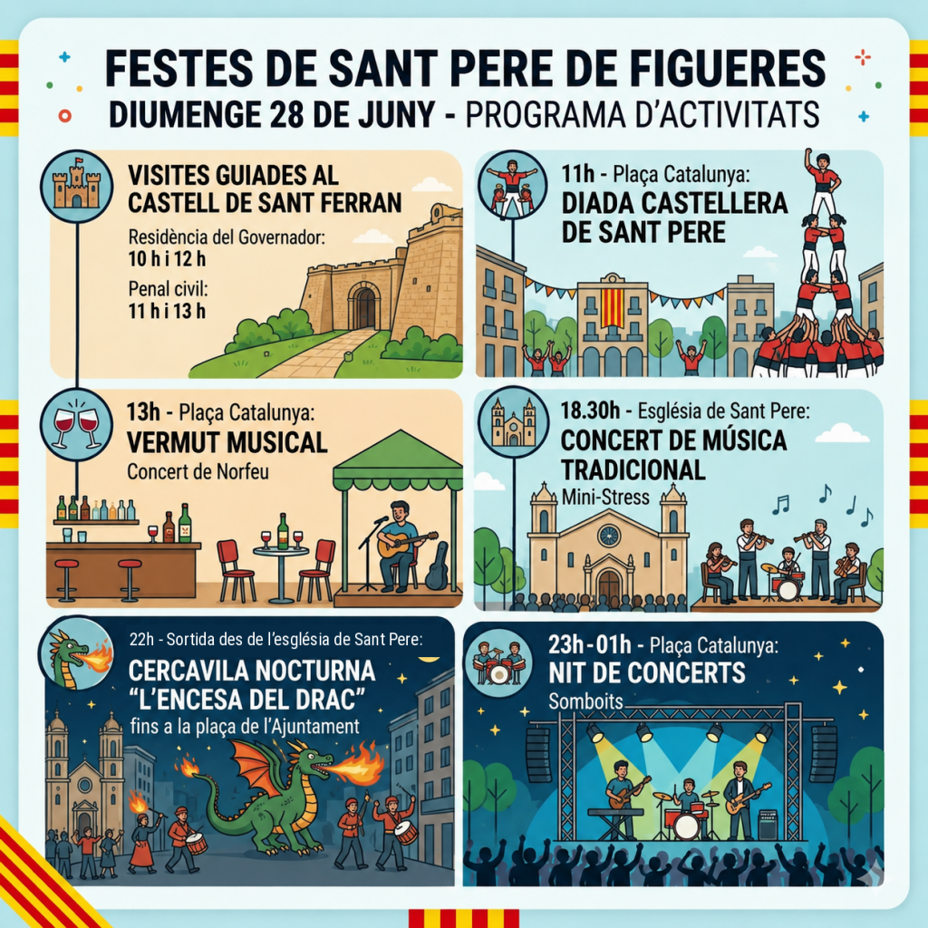 Figueres s’omple de festa per Sant Pere
