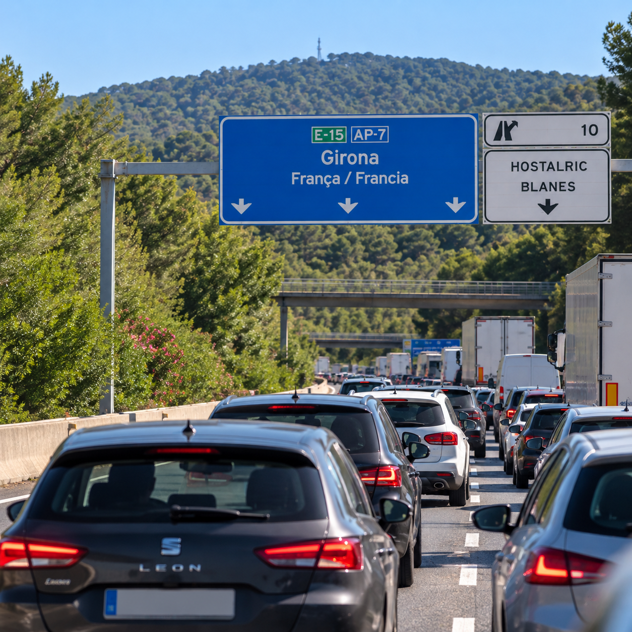 Mor el conductor d’un camió accidentat a l’AP-7 a Fogars de la Selva